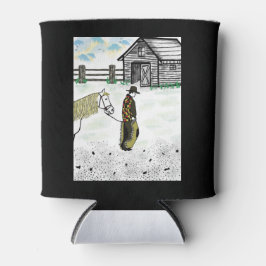 Porta-lata Depois de uma corrida de cavalos