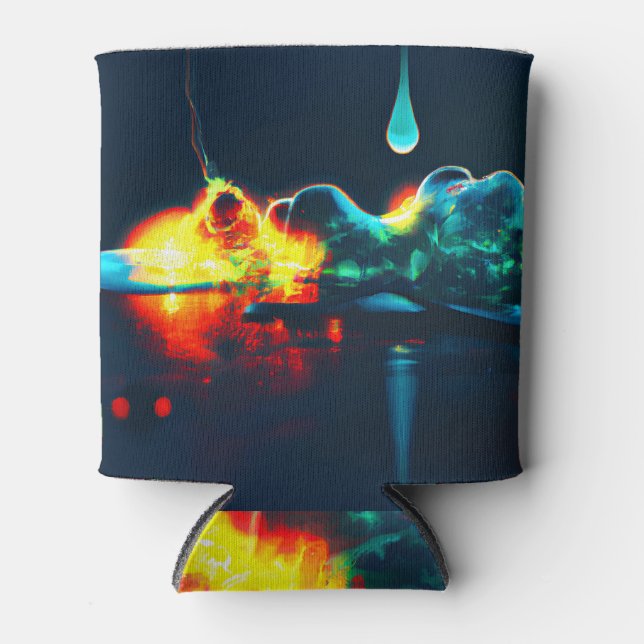 Porta-lata Depressão Líquida Brilhante (Frente)