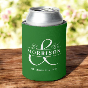 Porta-lata Deputado Emerald Green Wedding Favor