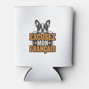 Porta-lata Desculpe Meu Francês Bulldog Francês Vintage