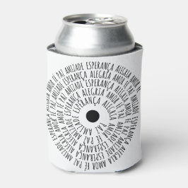 Porta-lata Desejos de Natal - Amor Fé Esperança