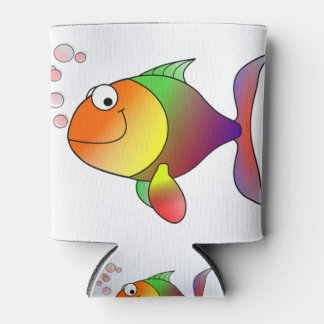 Porta-lata desenho animado de peixe-dourado