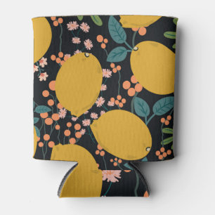 Porta-lata Desenho Da Mão Da Árvore Citrus: Vintage