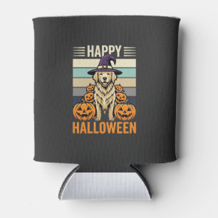 Porta-lata Desenho de Abóbora Vintage de Halloween do Golden