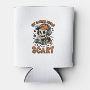 Porta-lata Desenho de Camisa de Halloween Vintage Esqueleto G