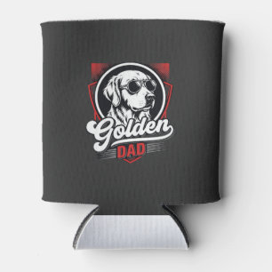 Porta-lata Desenho de Óculos de Sol Golden Dad Golden Retriev