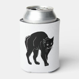 Porta-lata Desenho de Silhueta de Gato Preto à Espera do Hall