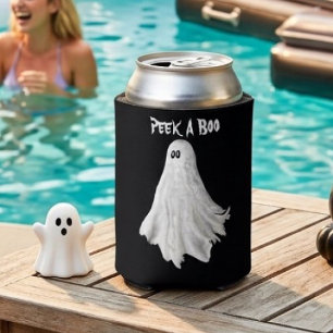 Porta-lata Desenho Divertido de Fantasma do Halloween Passado