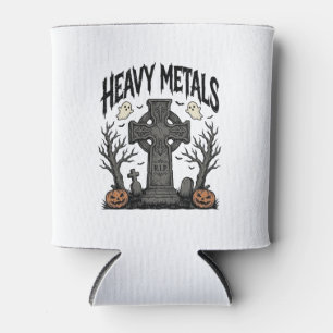 Porta-lata Desenho Vetorial Cemitério de Halloween de Metais