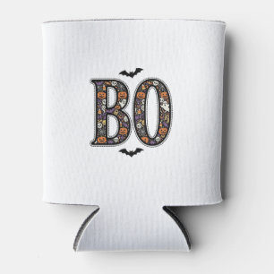 Porta-lata Desenho Vetorial de Boo Doodle de Halloween Vintag
