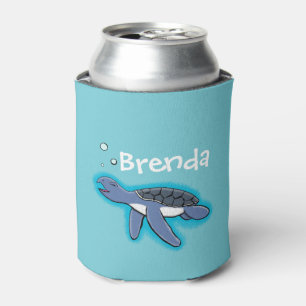 Porta-lata Desenhos animados bonitos da tartaruga de mar do