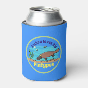 Porta-lata Desenhos animados bonitos do platypus