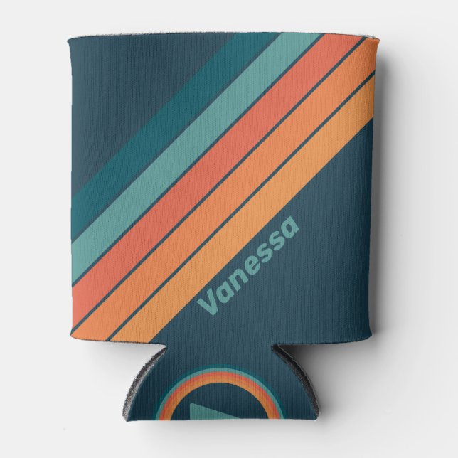 Porta-lata Desert Cactus Sunrise com Nome (Frente)