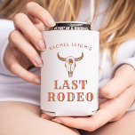 Porta-lata Desert Cowgirl Last Rodeo<br><div class="desc">Uma design de vaqueira divertida com cores castanhas e beges</div>