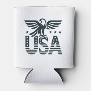 Porta-lata Desig Patriótico da Águia EUA - Estrelas e Estilo 