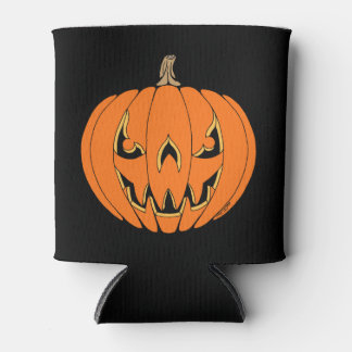Porta-lata Design Assustador de Jack-o'-Lantern de Halloween