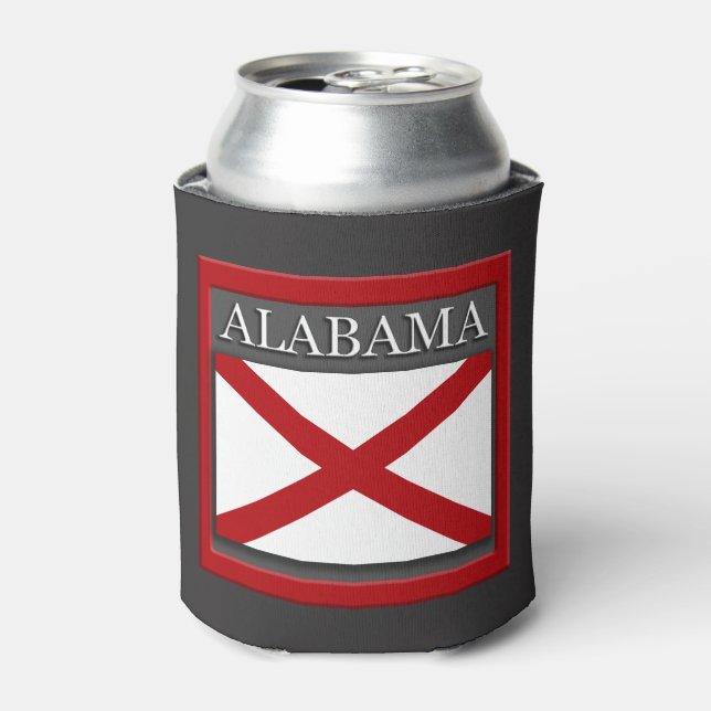 Porta-lata Design da Bandeira do Alabama (Can Front)