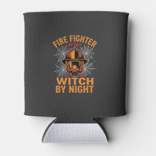 Porta-lata Design de bruxa de Halloween para bombeiros