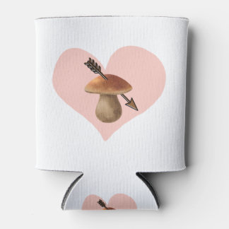 Porta-lata Design de Coração de Mushroom