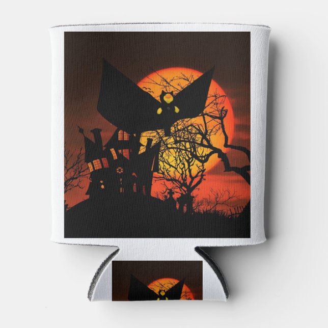 Porta-lata Design de Dia das Bruxas (Frente)