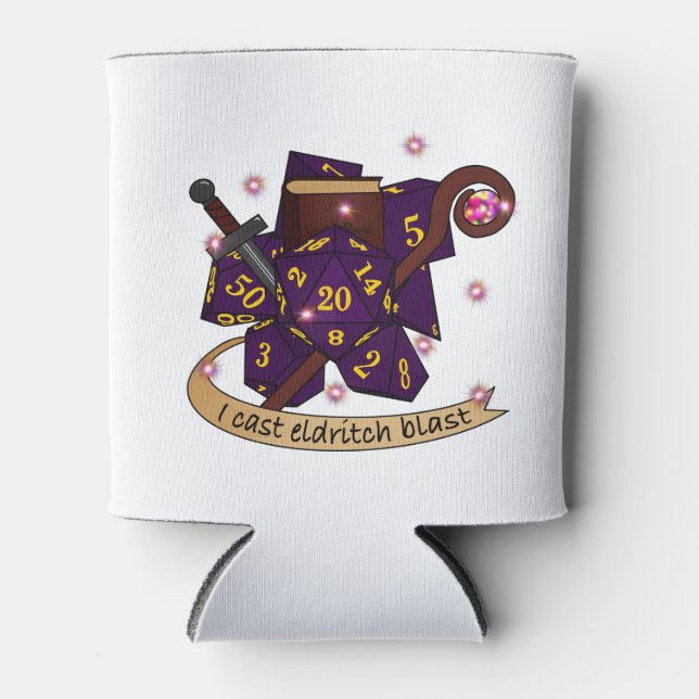 Porta-lata Design de Dice de Warlock (Frente)