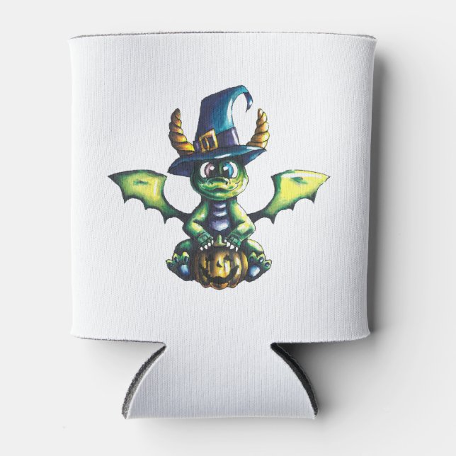 Porta-lata Design de Dragão de Halloween (Frente)