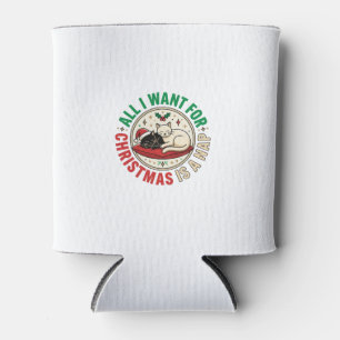 Porta-lata Design de Férias de Soneca de Gato de Natal