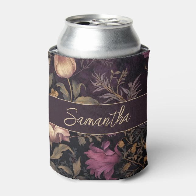 Porta-lata design de flores personalizado pode resfriar (Can Front)
