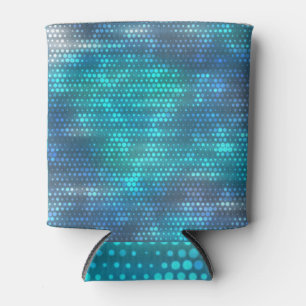 Porta-lata Design de fundo azul-abstrato criativo.