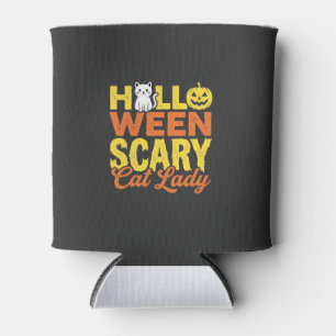 Porta-lata Design de Halloween da Senhora Gata Assustadora_1