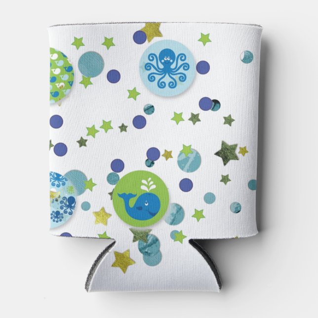 Porta-lata Design de oceano (Frente)