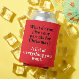 Porta-lata Design de Pai de Natal engraçada