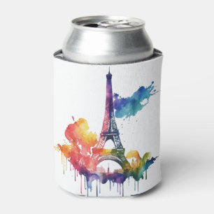 Porta-lata Design de Paris com placas coloridas