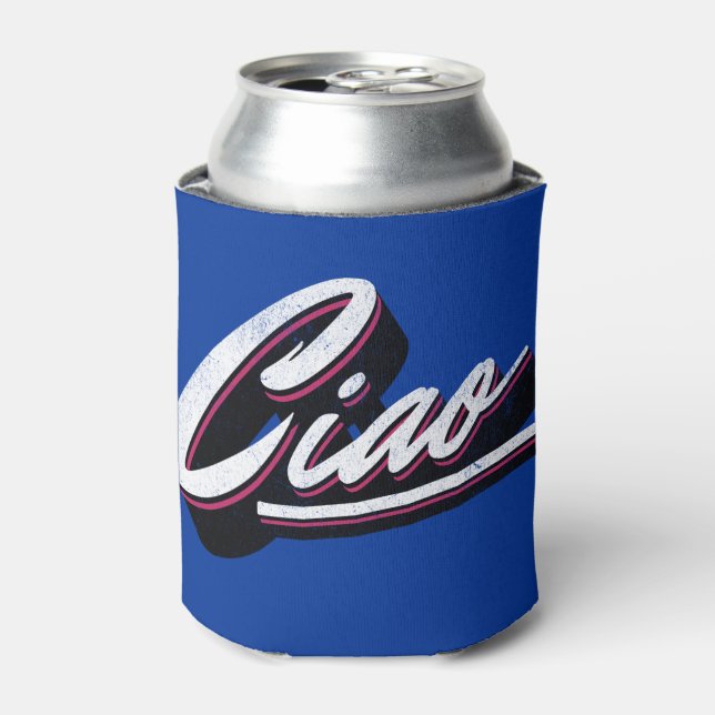 Porta-lata Design de texto Ciao (Can Front)