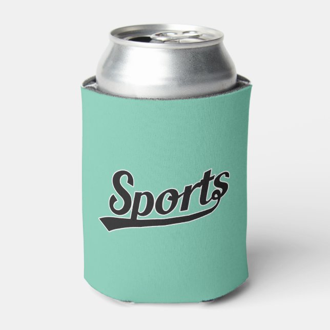 Porta-lata Design de texto: ESPORTE preto + seu próprio texto (Can Front)