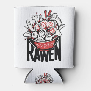 Porta-lata Design de Zumbi Louco de Macarrão Ramen