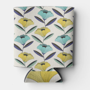 Porta-lata Design floral, abstrato de vintage.