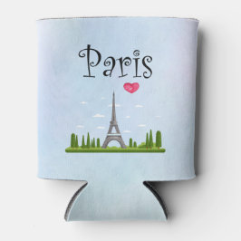 Porta-lata Design francês - Torre Eiffel em Paris