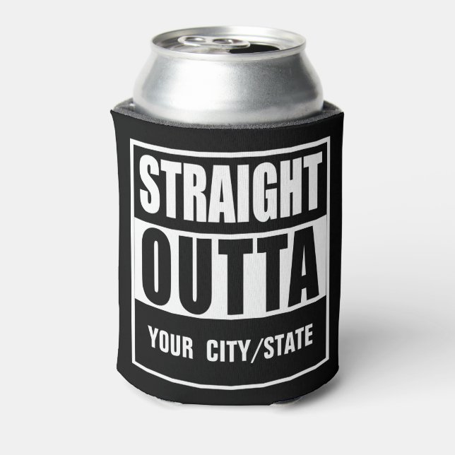 Porta-lata Design Personalizado STRAIGHT OUTTA (Can Back)