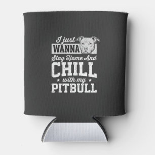 Porta-lata Design Pitbull Fique em Casa e Relaxe