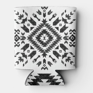 Porta-lata Design Tribal: Preto Branco Desenho-Mão