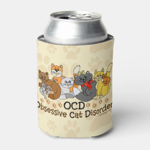 Porta-lata Desordem obsessiva do gato de OCD