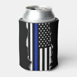 Porta-lata Despedaçada Parece Que A Linha Azul É Bandeira Ame