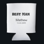 Porta-lata Despedida de solteiro do padrinho adicionar nome d<br><div class="desc">desenho</div>