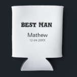 Porta-lata Despedida de solteiro do padrinho adicionar nome d<br><div class="desc">desenho</div>