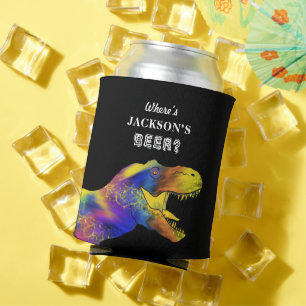 Porta-lata Despedida de solteiro engraçado T-Rex personalizad