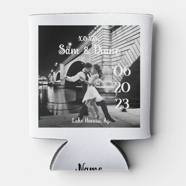 Porta-lata Destino do casamento da Ponte de Londres (Frente)