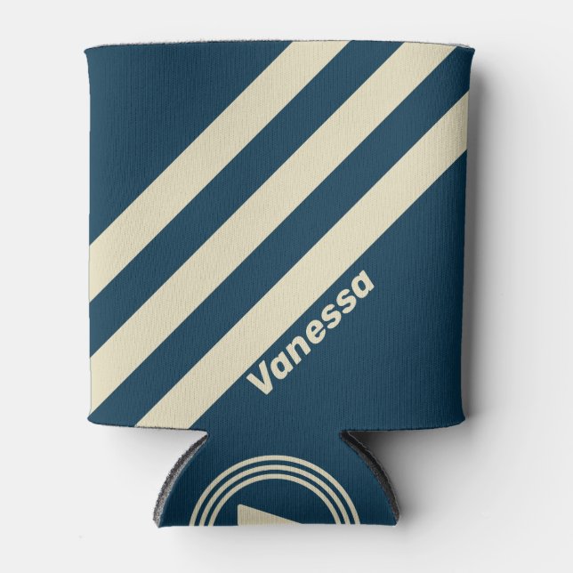 Porta-lata Desvanecimento do Marinho Retroativo Três Fitas co (Frente)