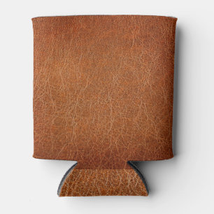 Porta-lata Detalhe de Fechamento da Textura de Couro