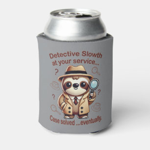 Porta-lata "Detetive Sloth" Agência de Detetives Sloth